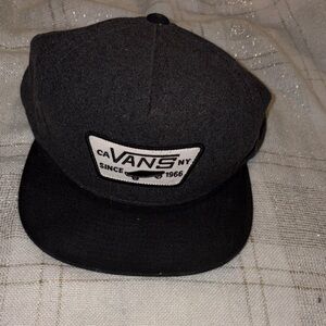 Vans Charcoal and Black Logo Cap